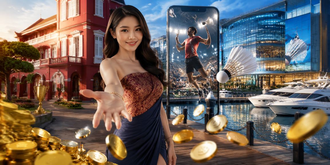 Pemain menggunakan telefon pintar untuk bermain kasino mudah alih di Melaka